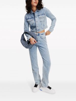 Džinsa jaka Karl Lagerfeld Jeans zils