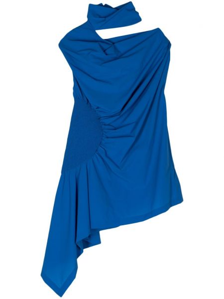 Асиметрична блуза Issey Miyake синьо