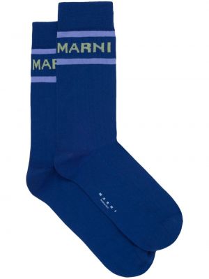 Чорапи Marni синьо