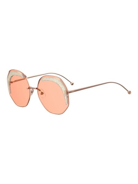 Okulary przeciwsłoneczne z różowego złota Fendi