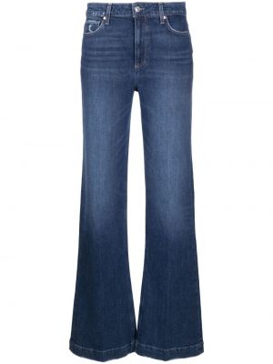 Jeans bootcut large Paige bleu