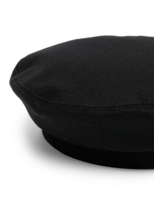 Vlněný baret Chanel Pre-owned černý