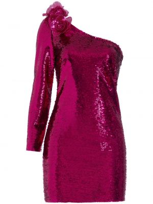 Mini šaty Marchesa Notte růžové