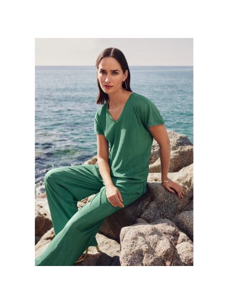 Bluse mit v-ausschnitt Vera Mont grün