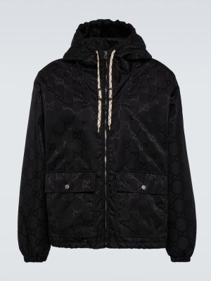 Kapucnis dzseki Gucci fekete
