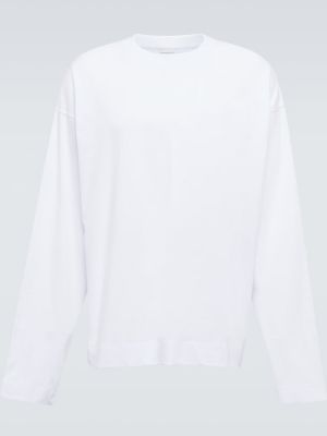Camicia di cotone in jersey Dries Van Noten bianco
