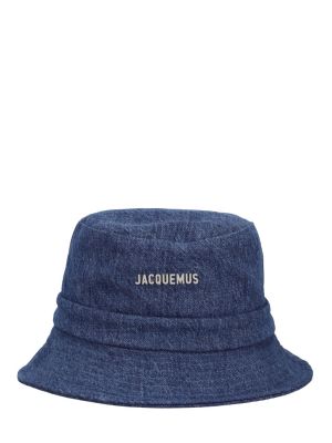 Bombažna kapa Jacquemus modra