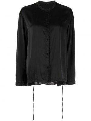 Průsvitná hedvábná košile Transit černá