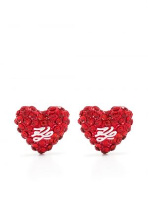 Σκουλαρίκια με μοτίβο καρδιά Karl Lagerfeld