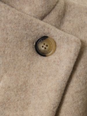 Gyapjú kabát Isabel Marant szürke