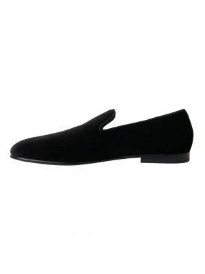 Loafers de terciopelo‏‏‎ Dolce & Gabbana negro