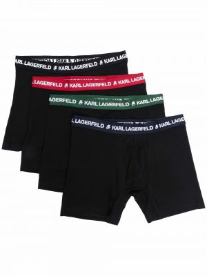 Brodert boksershorts Karl Lagerfeld svart