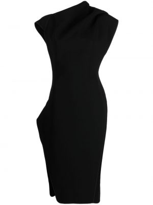 Ασύμμετρη βραδινό φόρεμα με στενή εφαρμογή Maticevski μαύρο