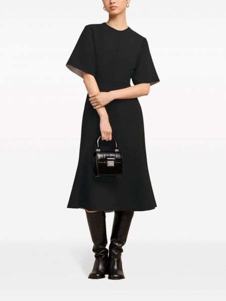 Sukienka midi wełniana Ami Paris czarna