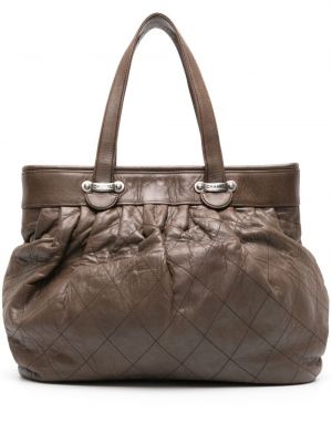 Gesteppte leder shopper handtasche Chanel Pre-owned