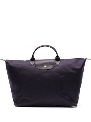 Potovalna torba Longchamp vijolična