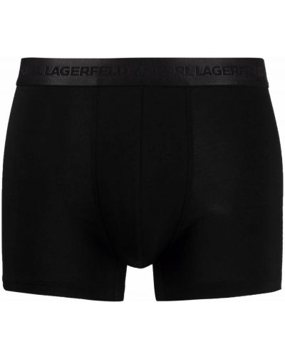 Brodert boksershorts Karl Lagerfeld svart