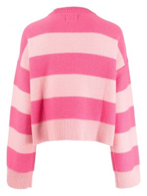 Herzmuster woll pullover Izzue pink