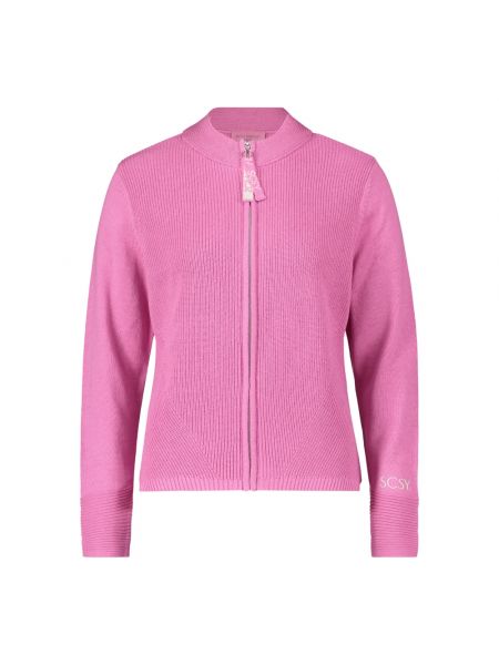 Klassischer strick strickjacke mit reißverschluss Betty Barclay pink