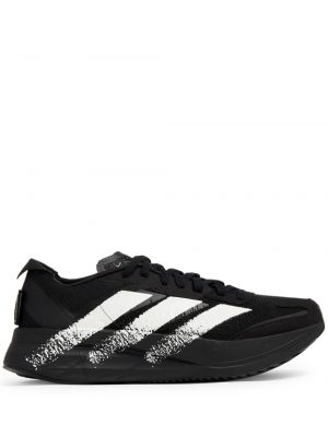 Sneakerși cu dungi cu dungi cu șireturi Adidas UltraBoost negru