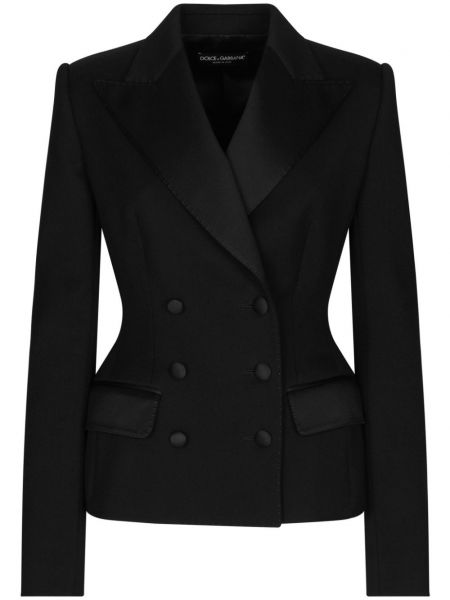 Dobbeltradet blazer Dolce & Gabbana sort