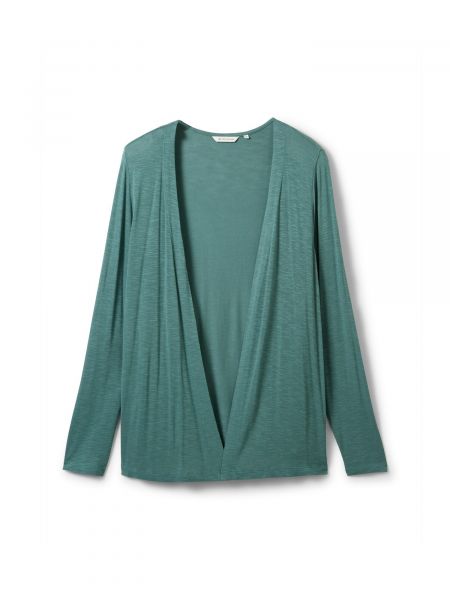 Плетен плетен елек Tom Tailor Women + зелено