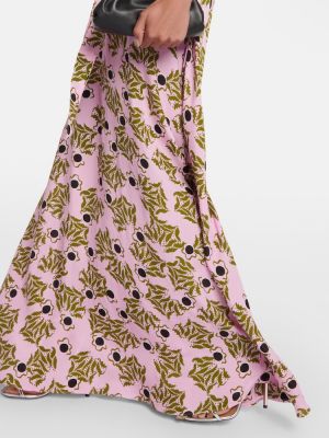 Midi obleka s potiskom Diane Von Furstenberg roza