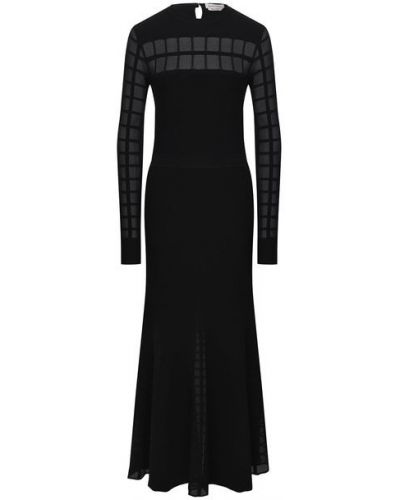 Платье из вискозы Alexander Mcqueen, черное