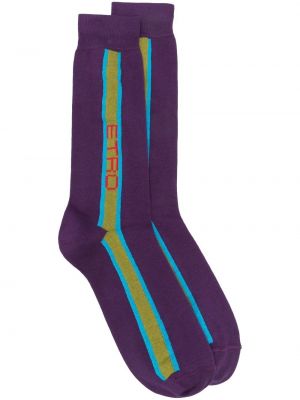Чорапи Etro виолетово