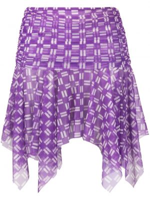 Asimetriškas skaidrus sijonas Gimaguas violetinė