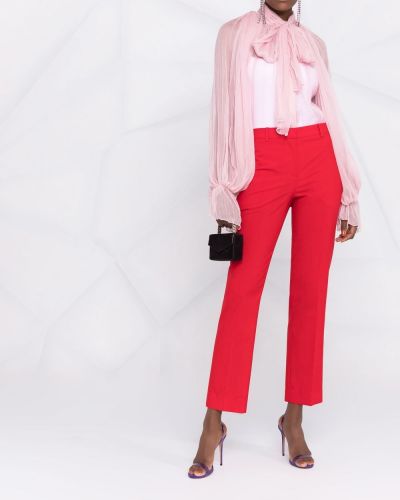 Lniana bluzka z kokardką Atu Body Couture różowa