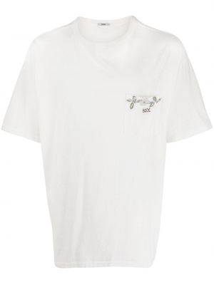 T-krekls ar ziediem Bode balts