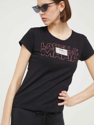 Koszulka bawełniana Labellamafia czarna