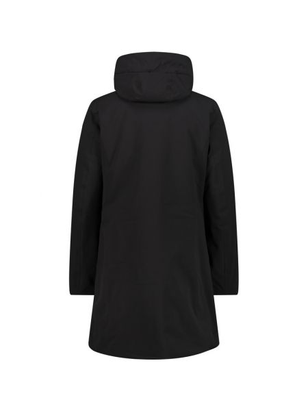 Пальто с капюшоном Cmp черное