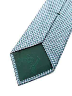 Zīda kaklasaite ar apdruku Brioni zils