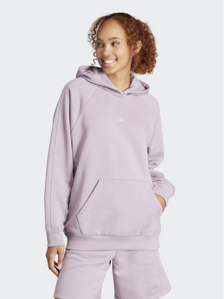 Laza szabású pulóver Adidas lila