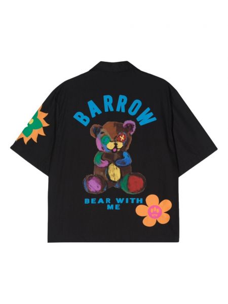 Bavlněná košile s potiskem Barrow černá