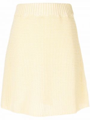 Хлопковая юбка Rodebjer, желтый