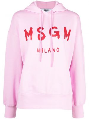 Sudadera con capucha Msgm rosa