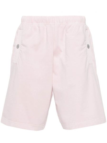 Pantaloni scurți din bumbac Stone Island roz