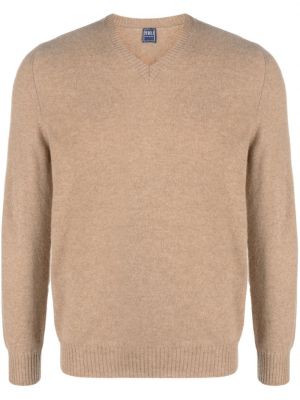 Кашмирен пуловер от филц Fedeli кафяво