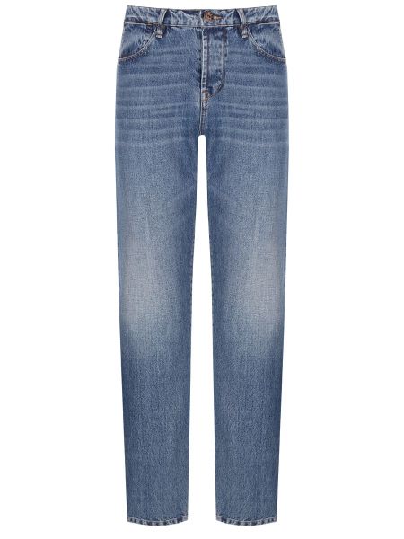 Хлопковые прямые джинсы 3x1 синие