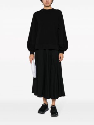 Jupe mi-longue en laine Yohji Yamamoto noir