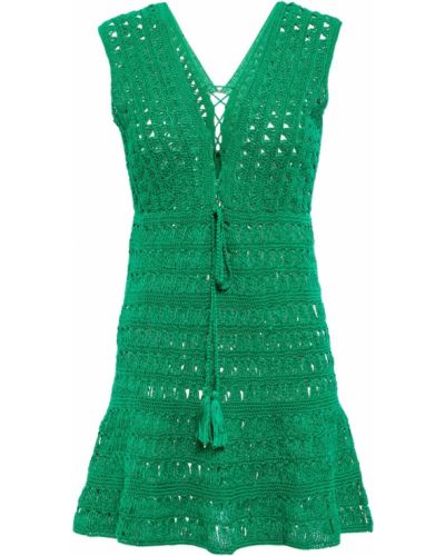 Pamučna haljina Anna Kosturova zelena