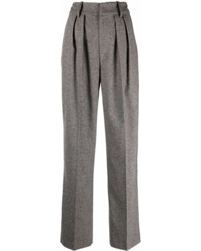 Pantalones de cintura alta Isabel Marant étoile gris