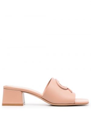 Kožne cipele Gianvito Rossi ružičasta