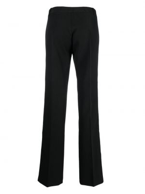 Pantalon droit plissé Ermanno Firenze noir