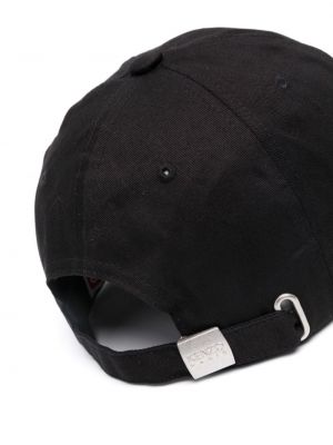 Haftowana czapka z daszkiem Kenzo czarna