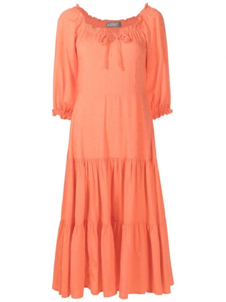 Μίντι φόρεμα Amapô πορτοκαλί