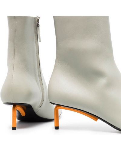 Leder ankle boots Off-white